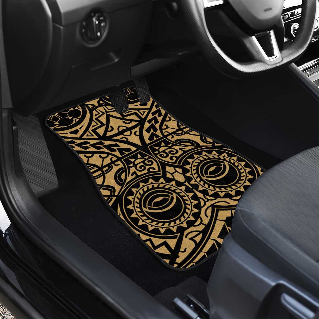 Austral Islands Car Mats Tuhaa Pae Penu Stars Necklace Gold - Polynesian Pride