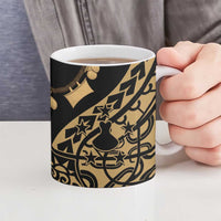 Austral Islands Ceramic Mug Tuhaa Pae Penu Stars Necklace Gold - Polynesian Pride