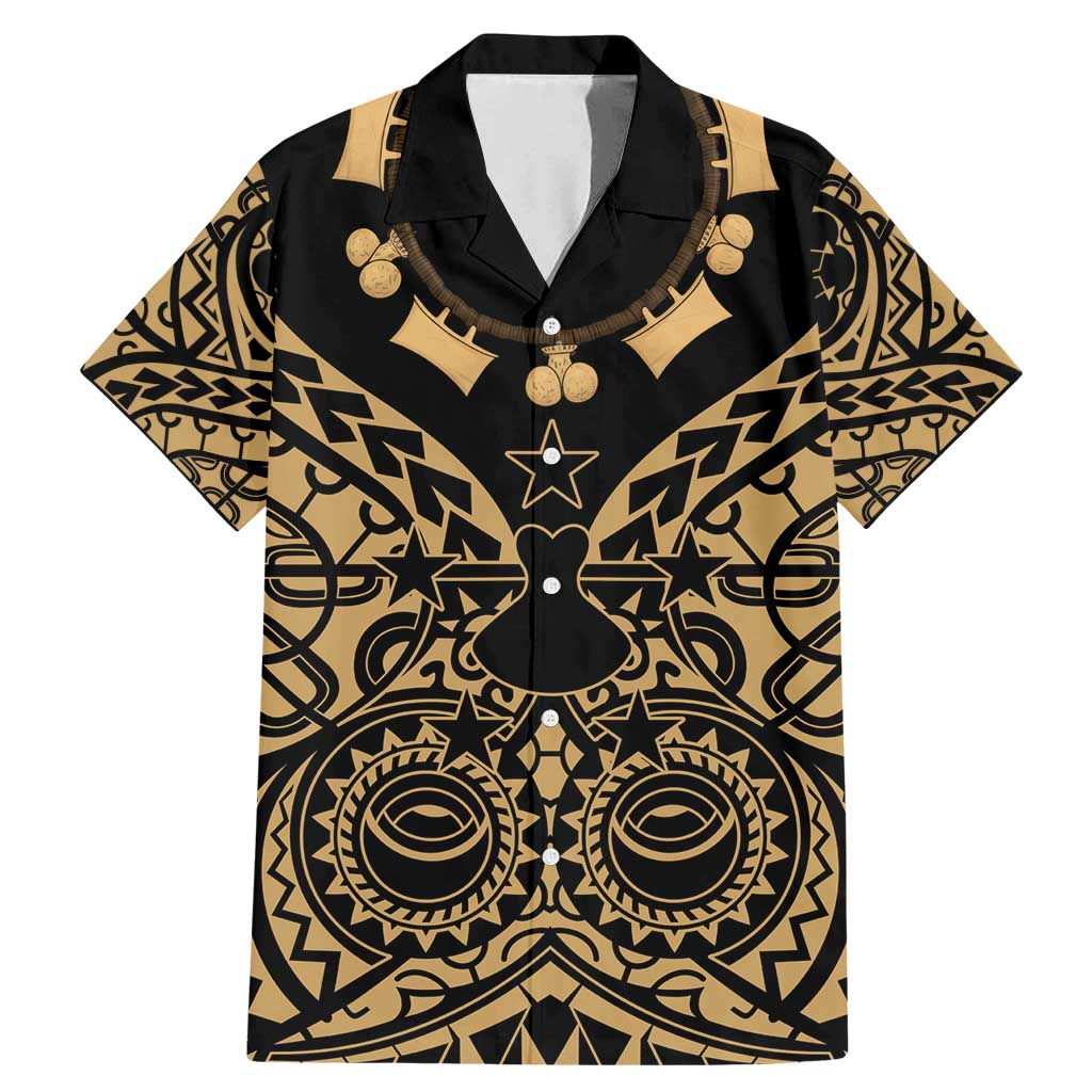 Austral Islands Family Matching Mermaid Dress and Hawaiian Shirt Tuhaa Pae Penu Stars Necklace Gold - Polynesian Pride