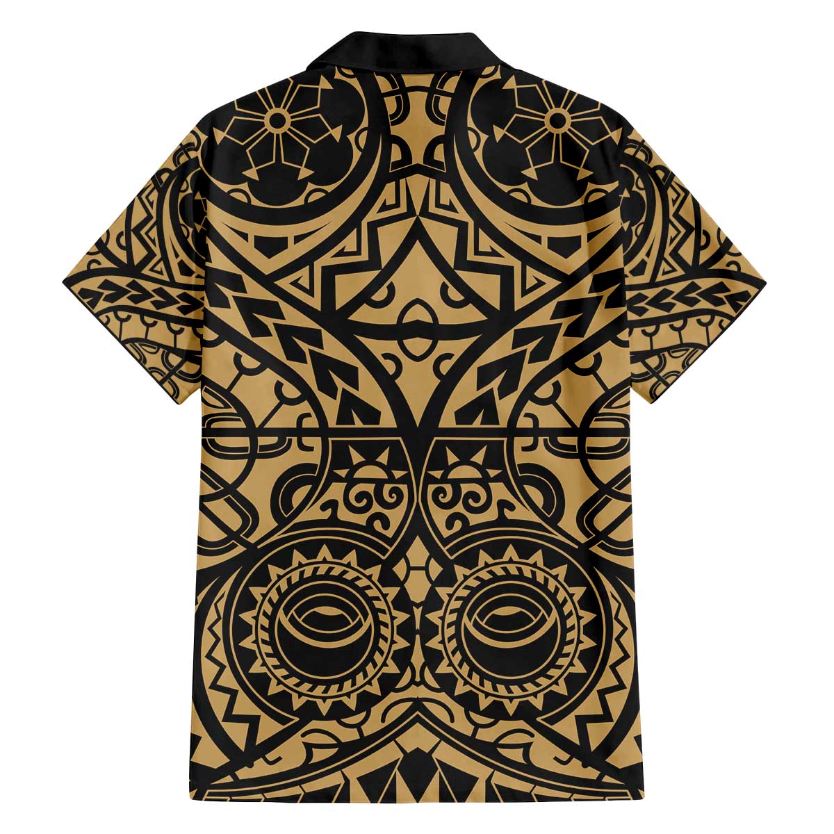Austral Islands Family Matching Off The Shoulder Long Sleeve Dress and Hawaiian Shirt Tuhaa Pae Penu Stars Necklace Gold - Polynesian Pride