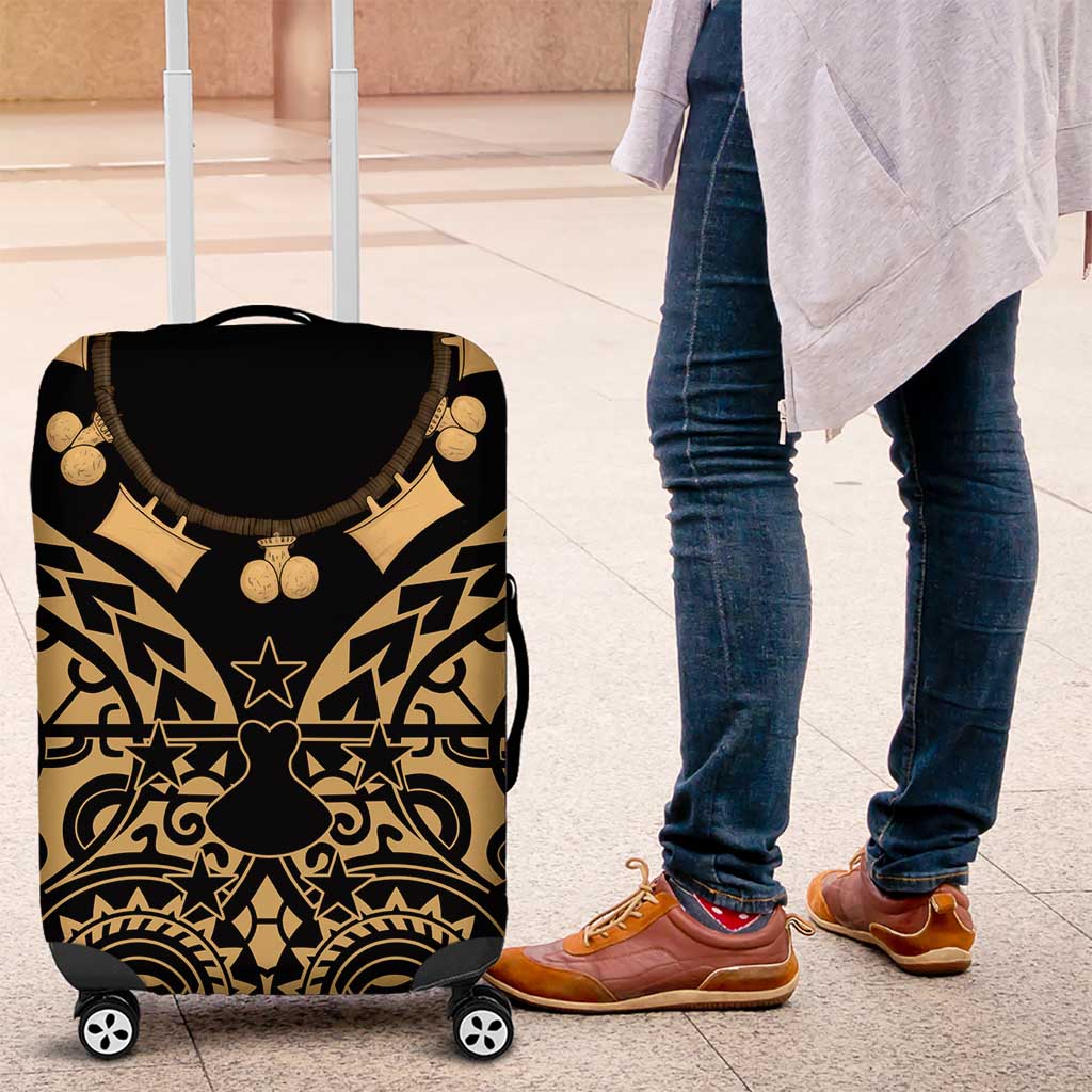 Austral Islands Luggage Cover Tuhaa Pae Penu Stars Necklace Gold - Polynesian Pride