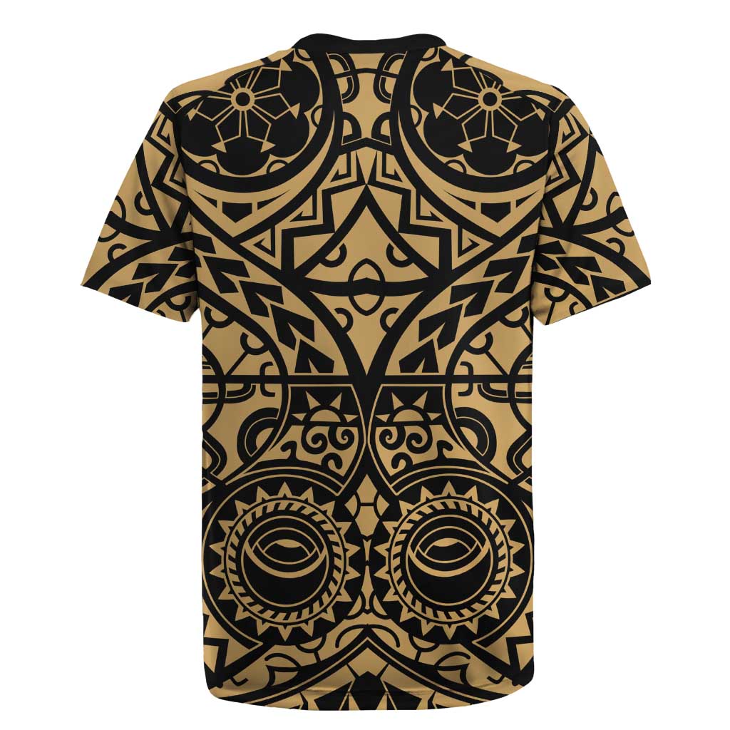 Austral Islands Rugby Jersey Tuhaa Pae Penu Stars Necklace Gold LT14 - Polynesian Pride