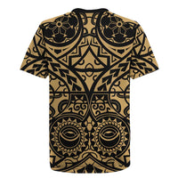 Austral Islands Rugby Jersey Tuhaa Pae Penu Stars Necklace Gold LT14 - Polynesian Pride