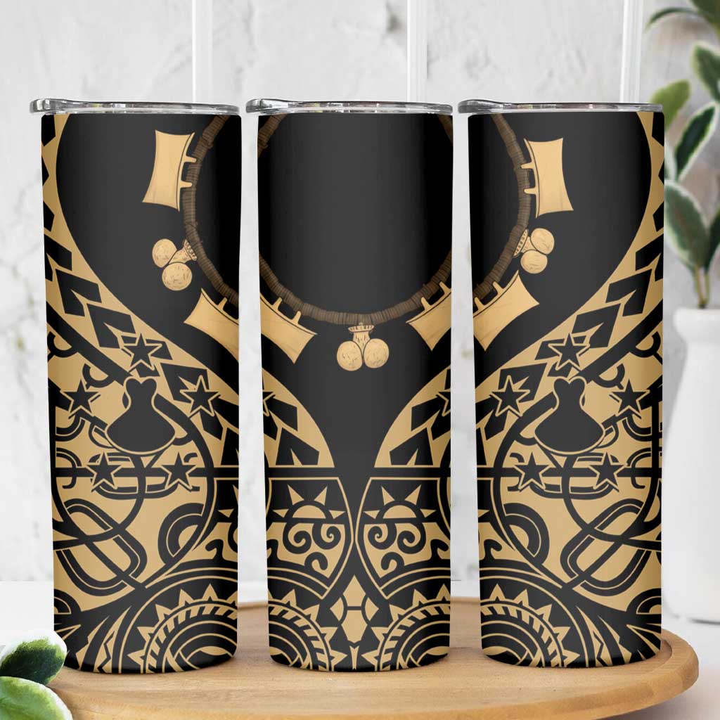 Austral Islands Skinny Tumbler Tuhaa Pae Penu Stars Necklace Gold - Polynesian Pride