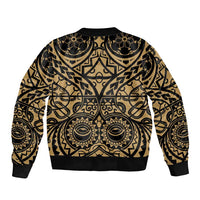 Austral Islands Sleeve Zip Bomber Jacket Tuhaa Pae Penu Stars Necklace Gold - Polynesian Pride
