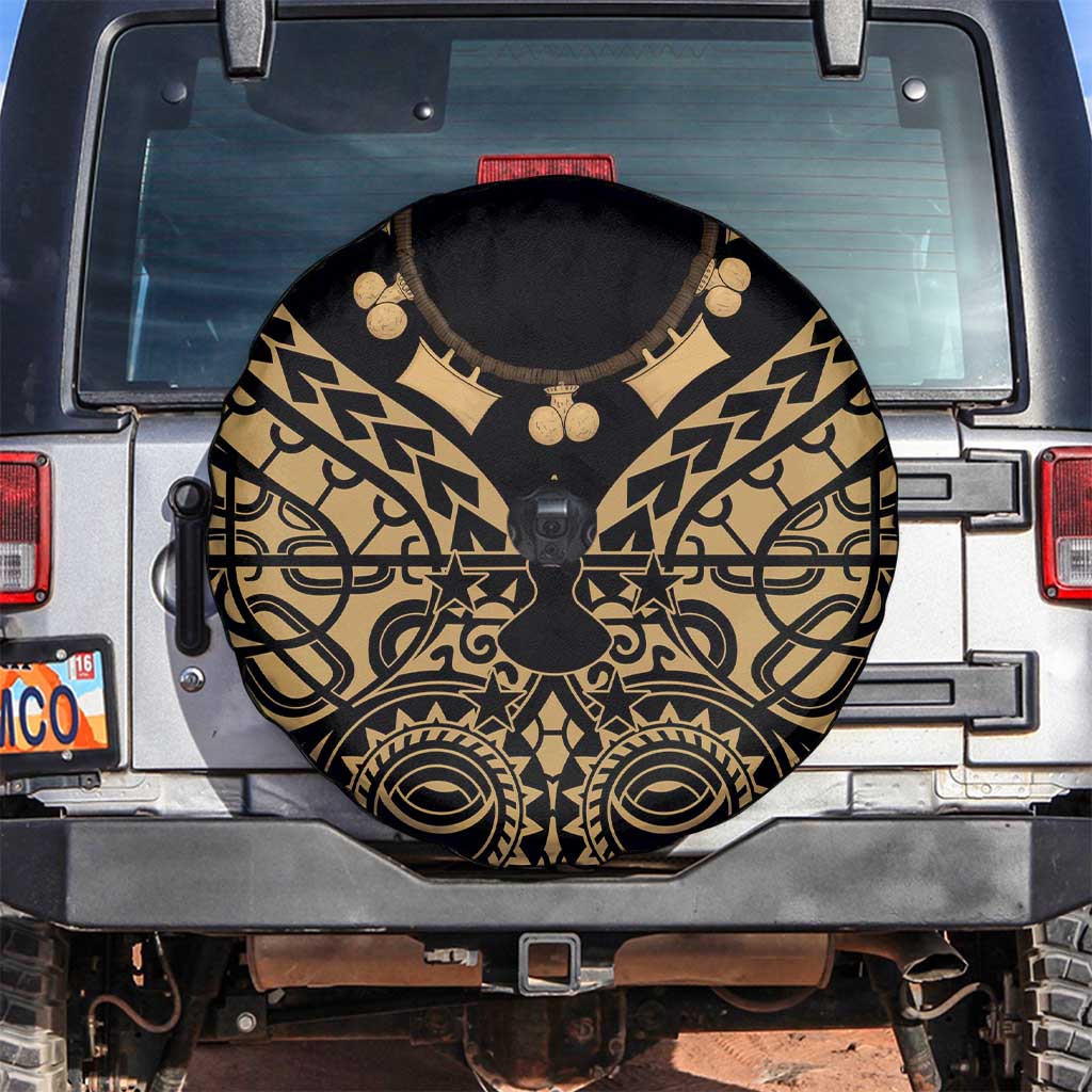Austral Islands Spare Tire Cover Tuhaa Pae Penu Stars Necklace Gold - Polynesian Pride