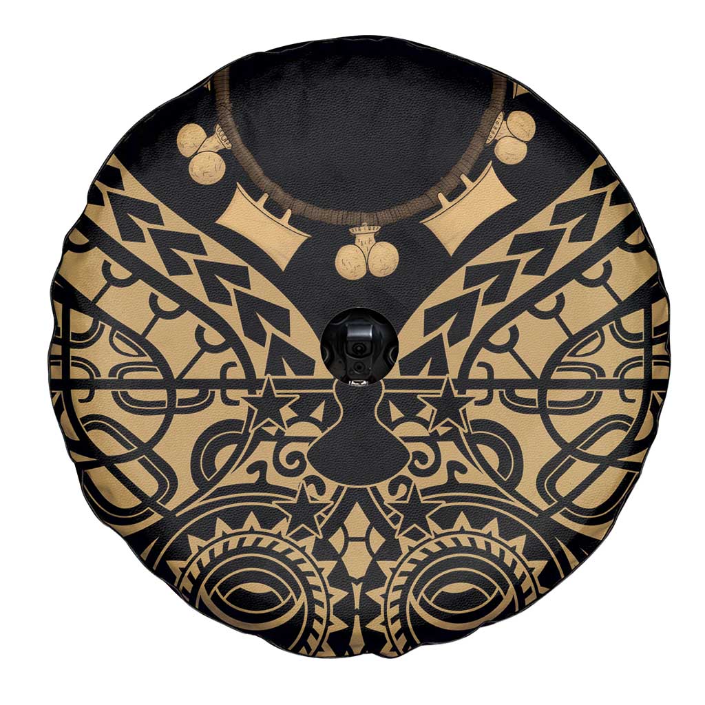 Austral Islands Spare Tire Cover Tuhaa Pae Penu Stars Necklace Gold - Polynesian Pride