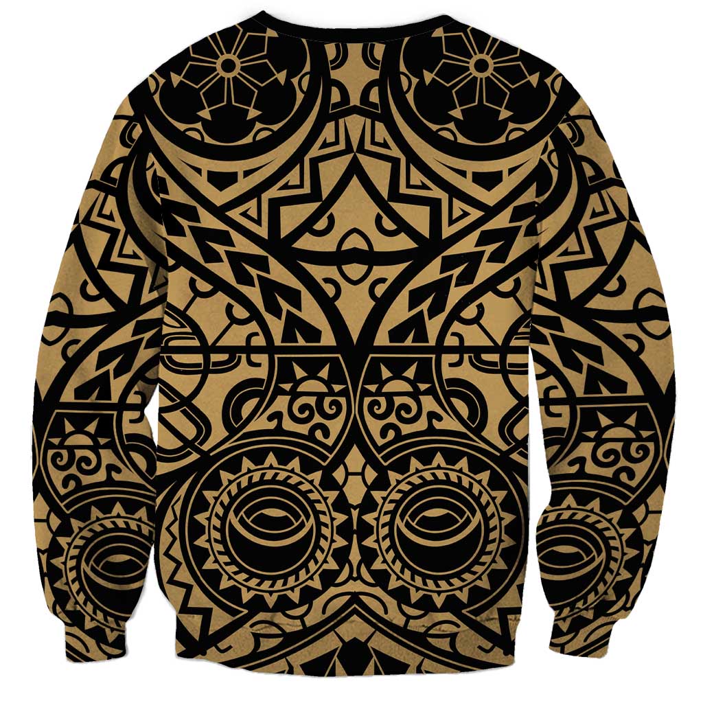 Austral Islands Sweatshirt Tuhaa Pae Penu Stars Necklace Gold LT14 - Polynesian Pride