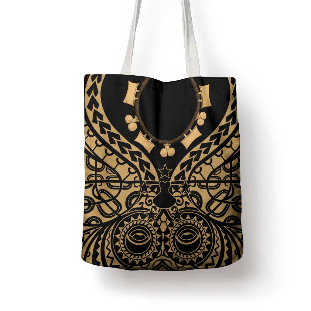 Austral Islands Tote Bag Tuhaa Pae Penu Stars Necklace Gold - Polynesian Pride