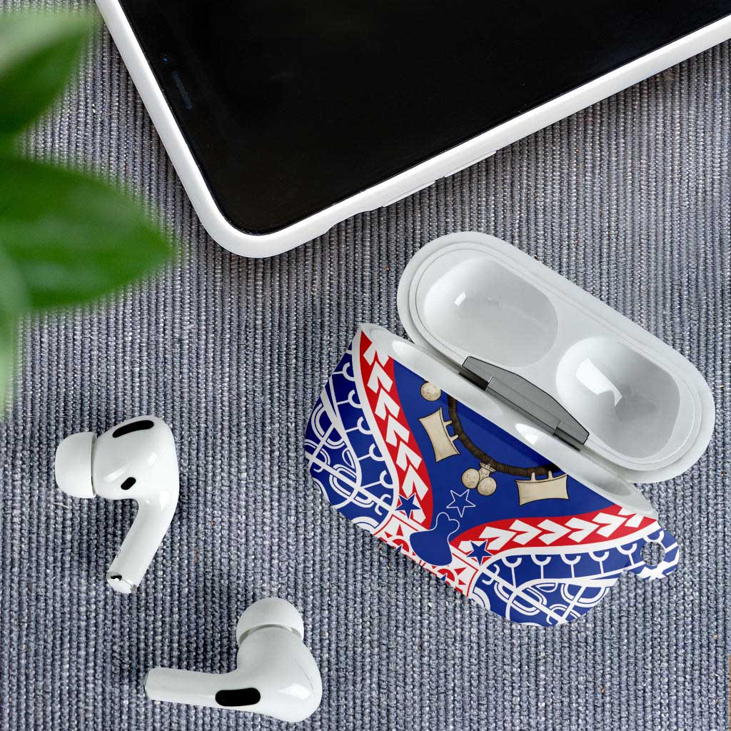Austral Islands AirPods Case Tuhaa Pae Penu Stars Necklace Red - Polynesian Pride