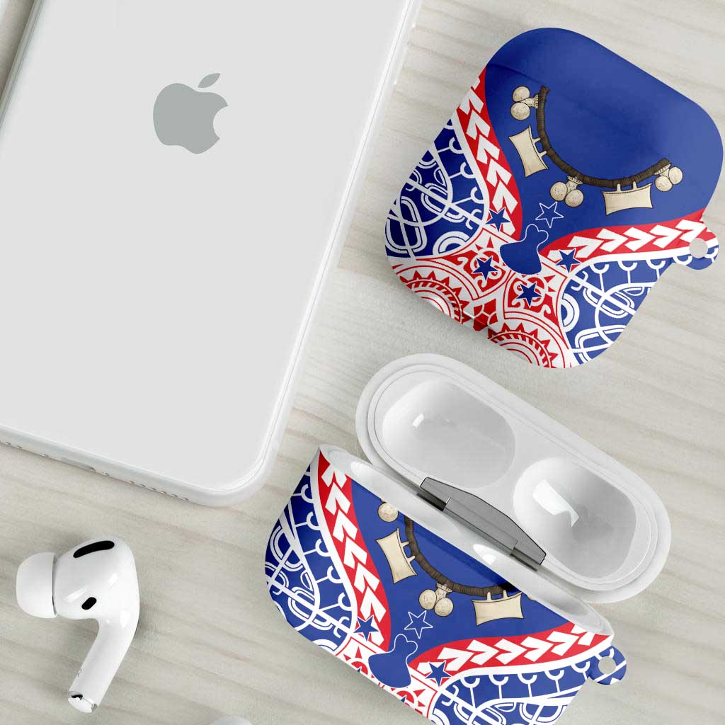 Austral Islands AirPods Case Tuhaa Pae Penu Stars Necklace Red - Polynesian Pride