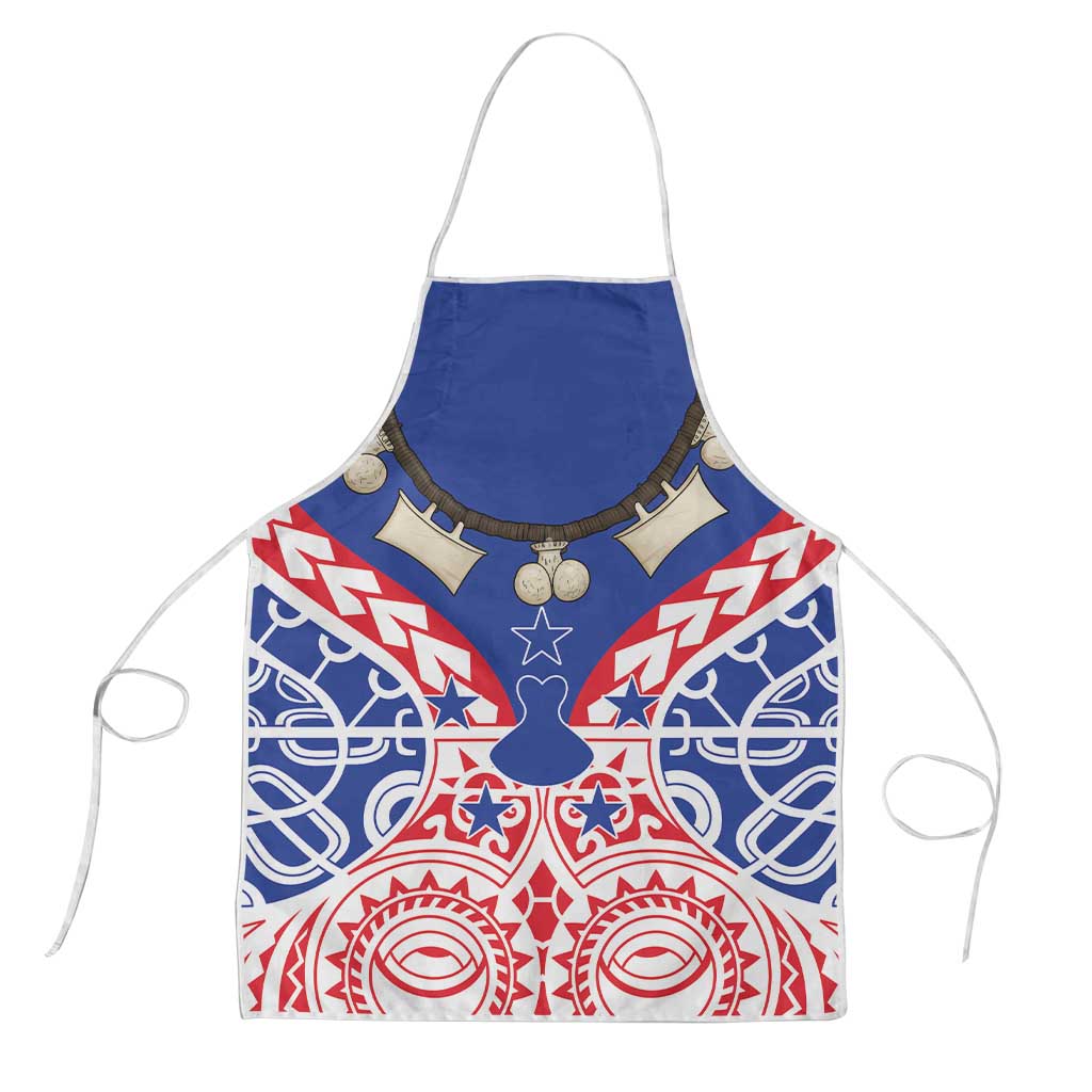 Austral Islands Apron Tuhaa Pae Penu Stars Necklace Red LT14 Red - Polynesian Pride