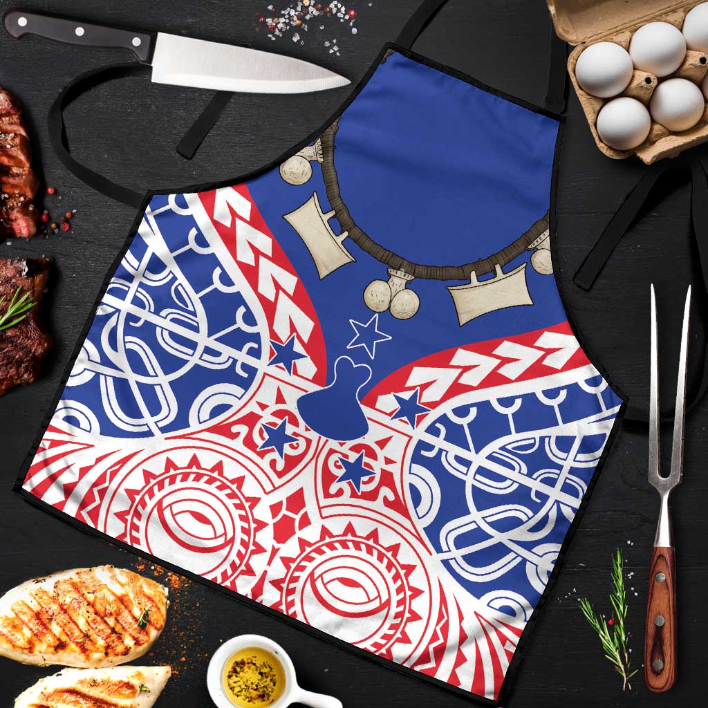 Austral Islands Apron Tuhaa Pae Penu Stars Necklace Red LT14 Red - Polynesian Pride