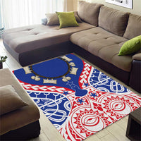 Austral Islands Area Rug Tuhaa Pae Penu Stars Necklace Red - Polynesian Pride