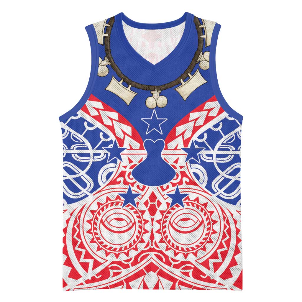 Austral Islands Basketball Jersey Tuhaa Pae Penu Stars Necklace Red LT14 Unisex Red - Polynesian Pride