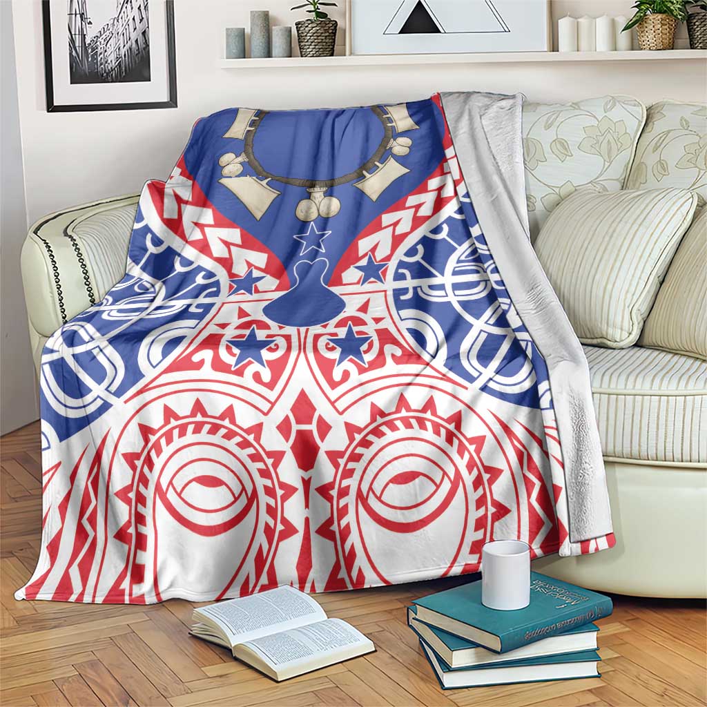 Austral Islands Blanket Tuhaa Pae Penu Stars Necklace Red - Polynesian Pride