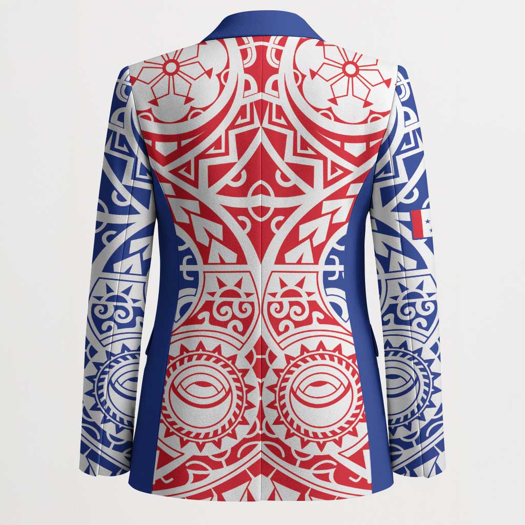 Austral Islands Blazer Tuhaa Pae Penu Stars Necklace Red - Polynesian Pride