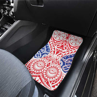 Austral Islands Car Mats Tuhaa Pae Penu Stars Necklace Red - Polynesian Pride