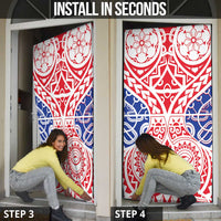 Austral Islands Door Cover Tuhaa Pae Penu Stars Necklace Red - Polynesian Pride