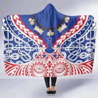 Austral Islands Hooded Blanket Tuhaa Pae Penu Stars Necklace Red - Polynesian Pride
