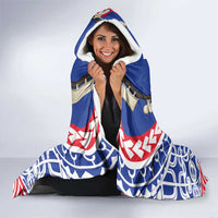 Austral Islands Hooded Blanket Tuhaa Pae Penu Stars Necklace Red - Polynesian Pride