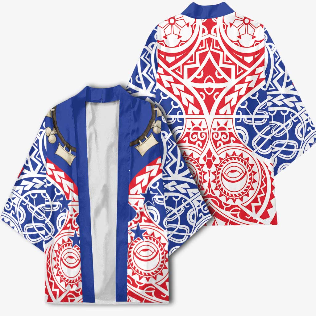 Austral Islands Kimono Tuhaa Pae Penu Stars Necklace Red - Polynesian Pride