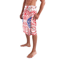 Austral Islands Lavalava Tuhaa Pae Penu Stars Necklace Red - Polynesian Pride