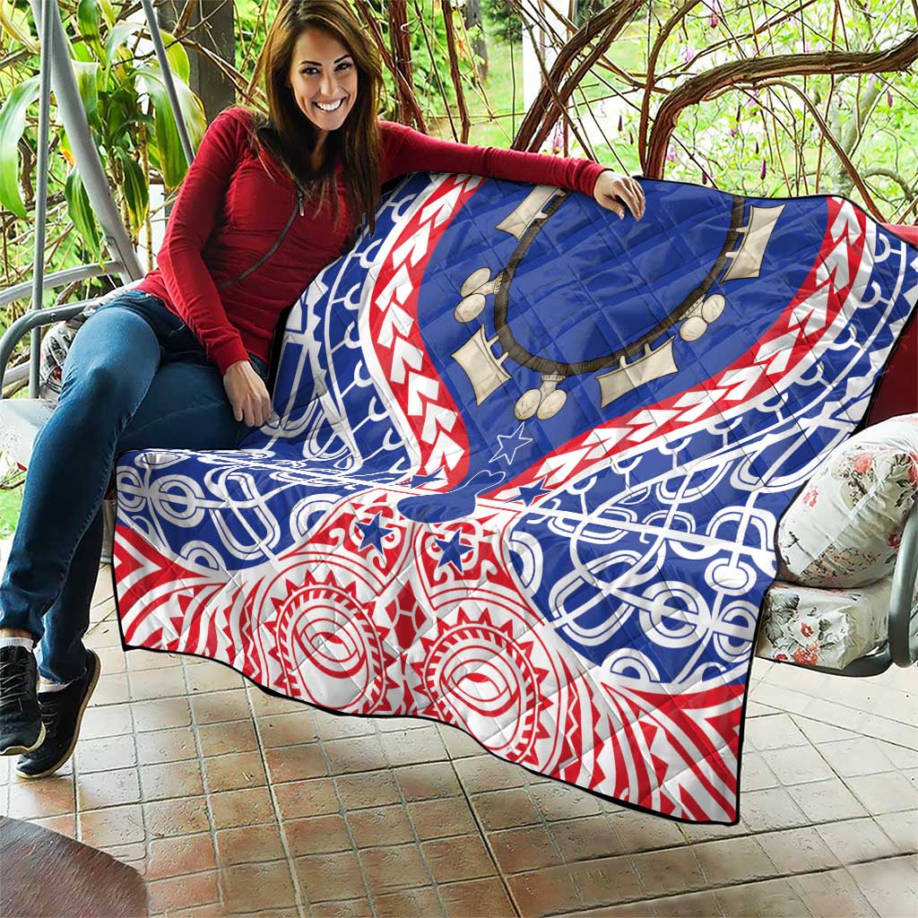 Austral Islands Quilt Tuhaa Pae Penu Stars Necklace Red - Polynesian Pride