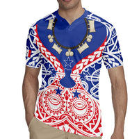 Austral Islands Rugby Jersey Tuhaa Pae Penu Stars Necklace Red LT14 - Polynesian Pride
