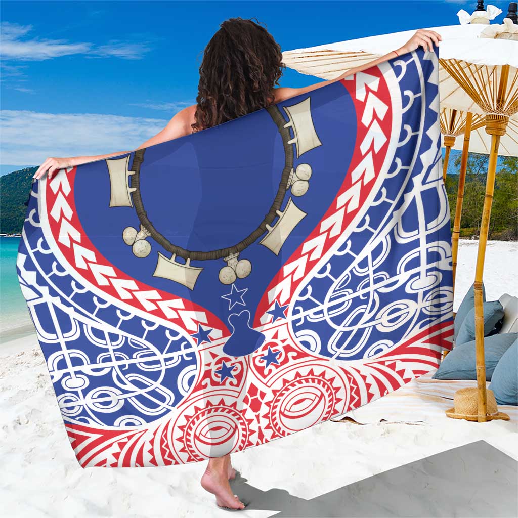 Austral Islands Sarong Tuhaa Pae Penu Stars Necklace Red - Polynesian Pride