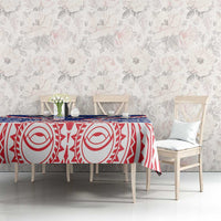 Austral Islands Tablecloth Tuhaa Pae Penu Stars Necklace Red - Polynesian Pride