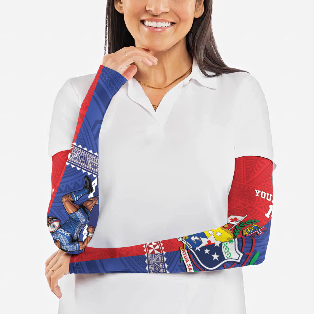 Toa Samoa Mate Ma'a Tonga Rugby Together Custom Arm Sleeves LT14 - Polynesian Pride