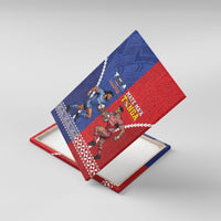 Toa Samoa Mate Ma'a Tonga Rugby Together Canvas Wall Art LT14 With Frame Multicolor - Polynesian Pride