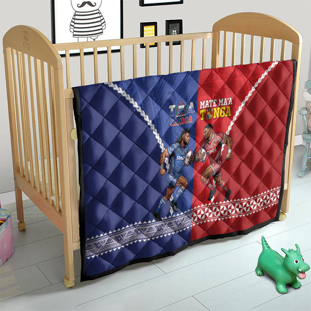 Toa Samoa Mate Ma'a Tonga Rugby Together Quilt LT14 - Polynesian Pride