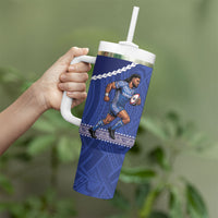 Toa Samoa Mate Ma'a Tonga Rugby Together Tumbler With Handle LT14 - Polynesian Pride