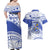 Personalised Samoa St Josephs College Couples Matching Off Shoulder Maxi Dress and Hawaiian Shirt Marist Brothers Samoan Pattern LT14 - Polynesian Pride