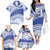 Personalised Samoa St Josephs College Family Matching Off Shoulder Long Sleeve Dress and Hawaiian Shirt Marist Brothers Samoan Pattern LT14 - Polynesian Pride