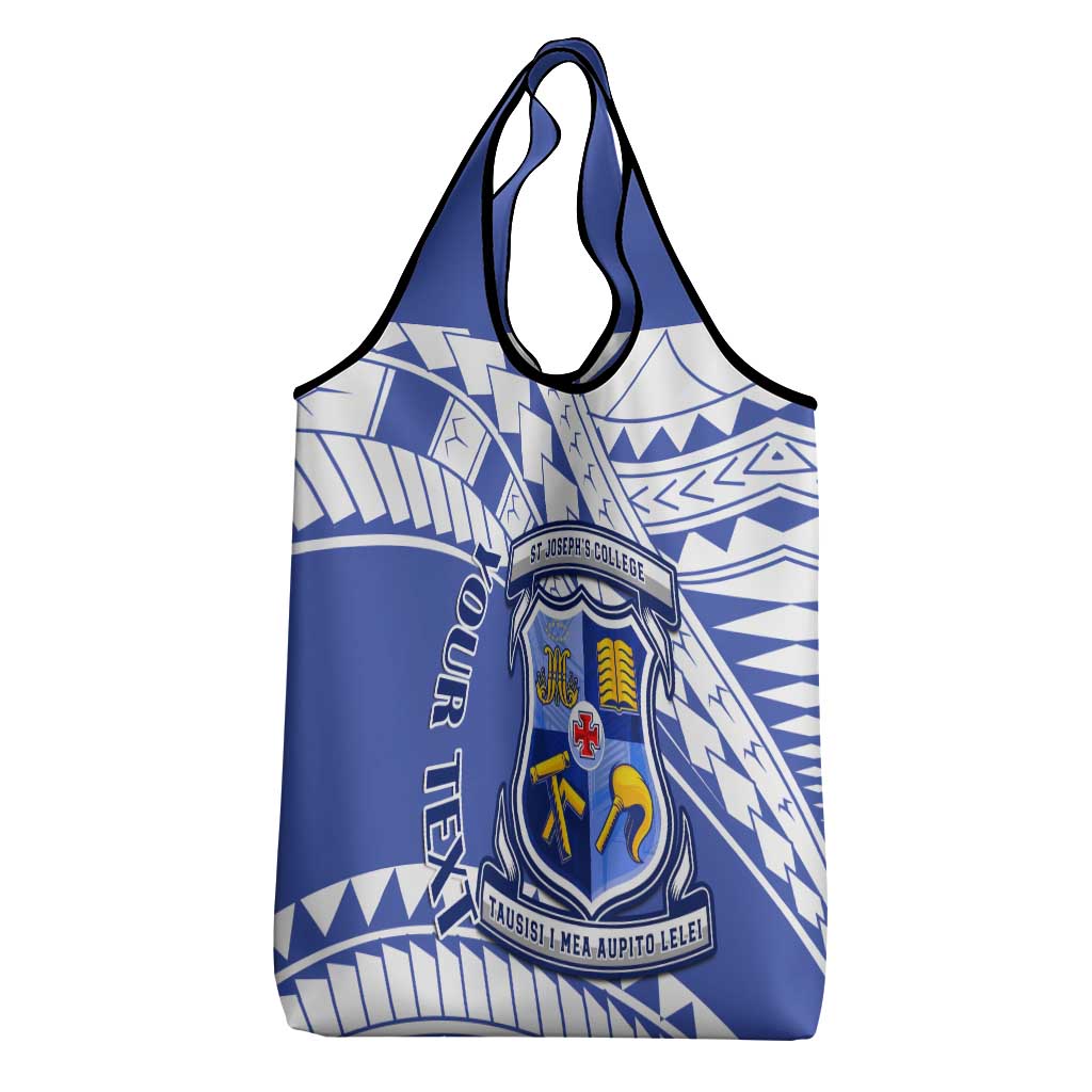 Personalised Samoa St Josephs College Grocery Bag Marist Brothers Samoan Pattern LT14 - Polynesian Pride