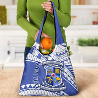 Personalised Samoa St Josephs College Grocery Bag Marist Brothers Samoan Pattern LT14 - Polynesian Pride