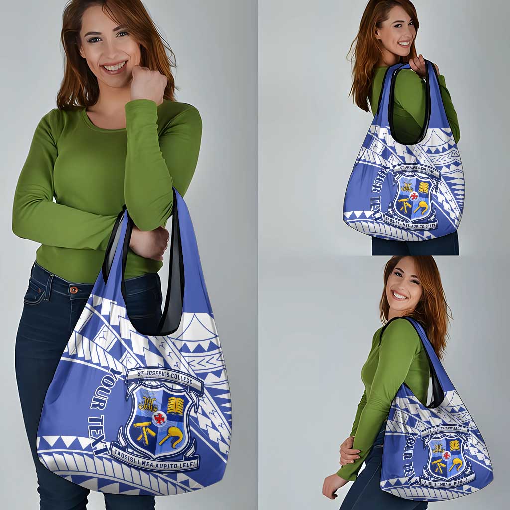 Personalised Samoa St Josephs College Grocery Bag Marist Brothers Samoan Pattern LT14 - Polynesian Pride