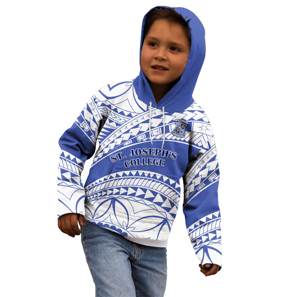 Personalised Samoa St Josephs College Kid Hoodie Marist Brothers Samoan Pattern LT14 - Polynesian Pride