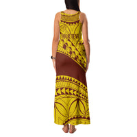 Personalised Samoa College Family Matching Tank Maxi Dress and Hawaiian Shirt Samoan Pattern LT14 - Polynesian Pride