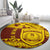 Personalised Samoa College Round Carpet Samoan Pattern LT14 - Polynesian Pride