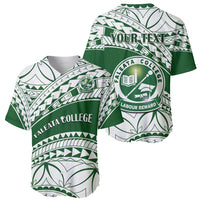 Personalised Samoa Faleata College Baseball Jersey Samoan Pattern LT14 - Polynesian Pride