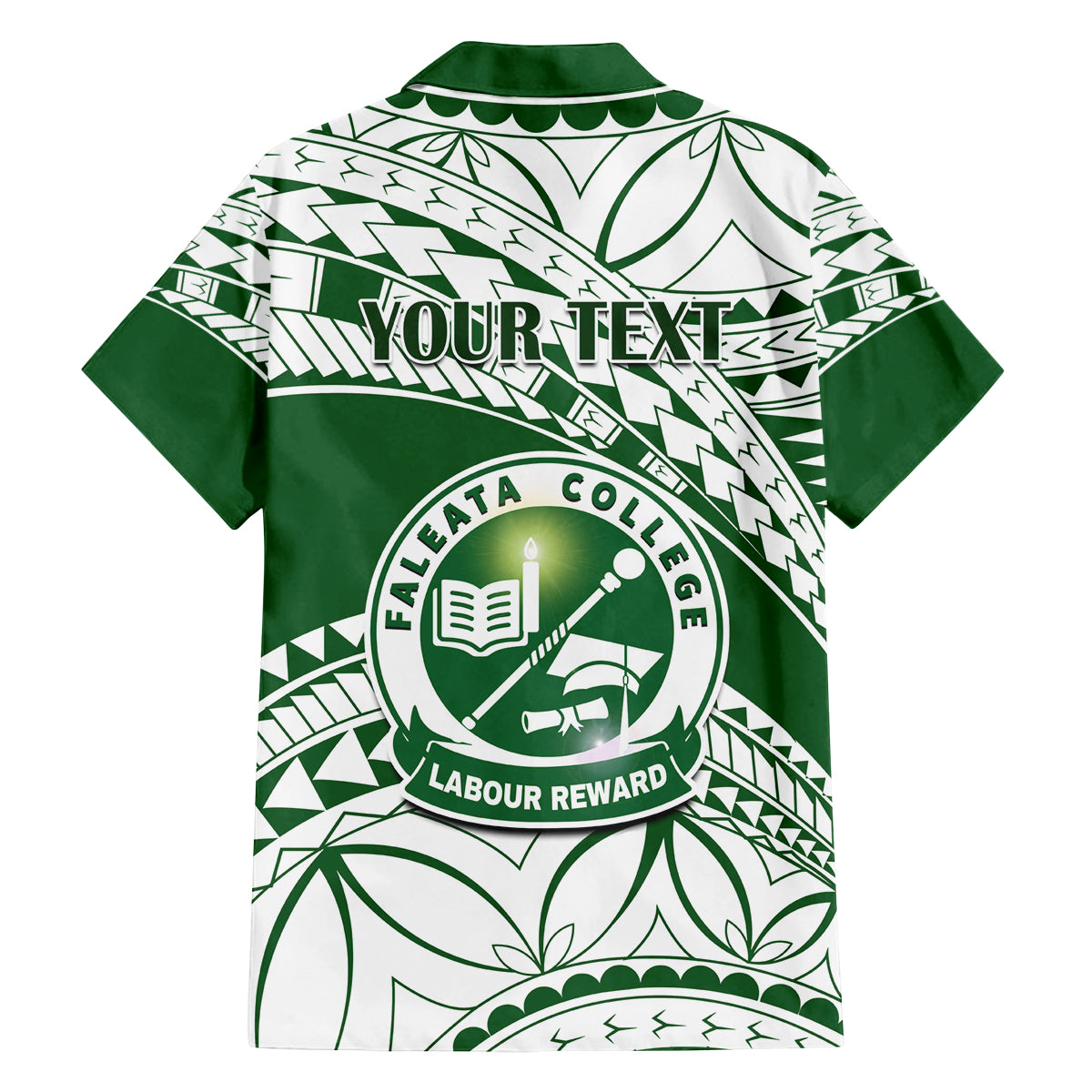 Personalised Samoa Faleata College Family Matching Long Sleeve Bodycon Dress and Hawaiian Shirt Samoan Pattern LT14 - Polynesian Pride