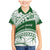 Personalised Samoa Faleata College Family Matching Mermaid Dress and Hawaiian Shirt Samoan Pattern LT14 Son's Shirt Green - Polynesian Pride