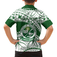 Personalised Samoa Faleata College Kid Hawaiian Shirt Samoan Pattern LT14 - Polynesian Pride