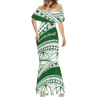 Personalised Samoa Faleata College Mermaid Dress Samoan Pattern LT14 - Polynesian Pride