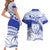 Personalised Samoa Safata College Couples Matching Short Sleeve Bodycon Dress and Hawaiian Shirt Samoan Pattern LT14 - Polynesian Pride