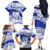 Personalised Samoa Safata College Family Matching Off Shoulder Long Sleeve Dress and Hawaiian Shirt Samoan Pattern LT14 - Polynesian Pride